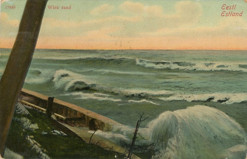 Die Ostsee. Wiru rand (Estland). Postkarte. Um 1907.